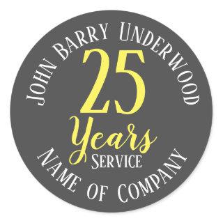 Long Service or Retirement Classic Round Sticker