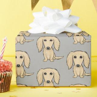 Longhaired Cream Dachshund Pattern | Cute Dogs