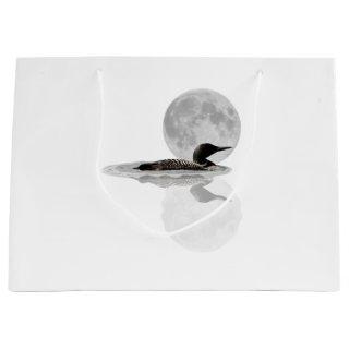 Loon Swims In The Moonlight Gift Bag