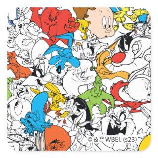 LOONEY TUNES™ Color Pop Pattern Square Sticker