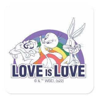 LOONEY TUNES™ - Love Is Love Square Sticker