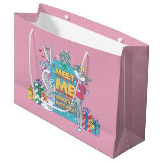 LOONEY TUNES™ | Meet Me Under the Mistletoe Large Gift Bag