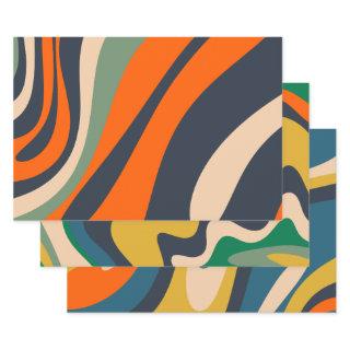 Loops and Swirls Retro Abstract Patterns  Sheets