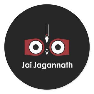 Lord Jagannath Puri Dham Hare Krishna Classic Round Sticker