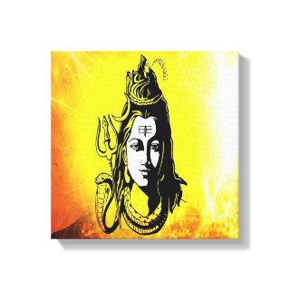Lord Shiva beautiful painting on canvass Canvas Print