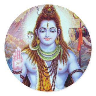 Lord Shiva Classic Round Sticker