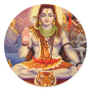 Lord Shiva Meditating Sticker