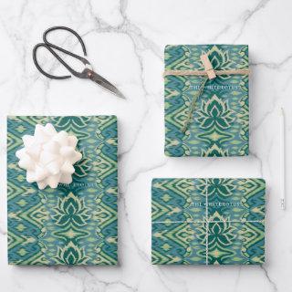 Lotus Ikat Pattern - The White Lotus  Sheets