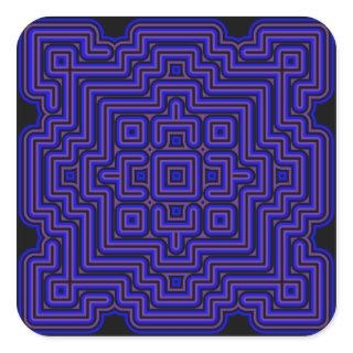 Lotus Tile Square Sticker