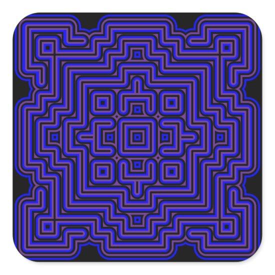 Lotus Tile Square Sticker