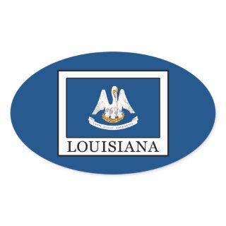 Louisiana Oval Sticker