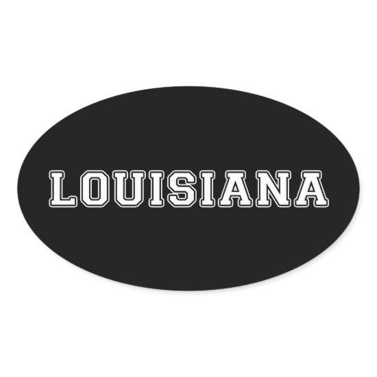 Louisiana Oval Sticker