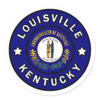 Louisville Kentucky Classic Round Sticker