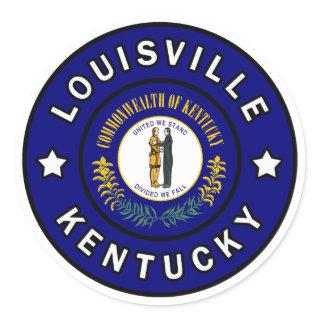 Louisville Kentucky Classic Round Sticker