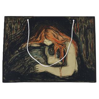 Love and Pain (The Vampire) (by Edvard Munch) Large Gift Bag