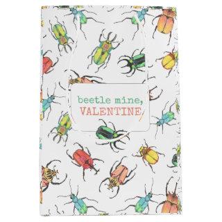 Love Bug Beetle Mine Valentine's Day Medium Gift Bag