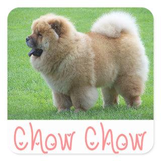Love Chow Chow Puppy Dog Greeting Stickers