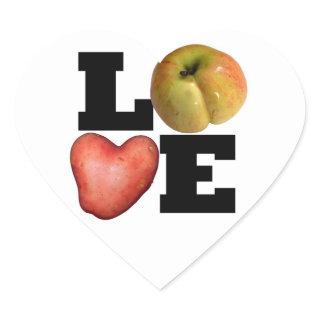 LOVE Collection Heart Potato Heart Sticker