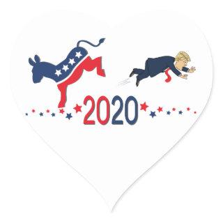 Love Donald Trump's failure in 2020 Heart Sticker