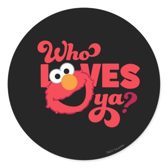 Love Elmo Classic Round Sticker