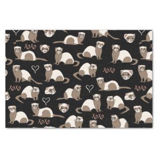 Love Ferrets - Black Tissue Paper