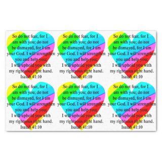 LOVE FILLED ISAIAH 41:10 DESIGN TISSUE PAPER