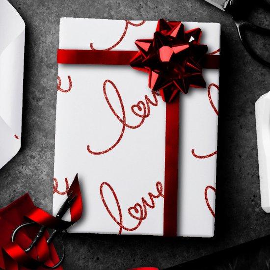 Love Heart Script | Simple Red Typography on White