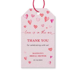 Love In The Air Valentine's Bridal Shower Gift Tags