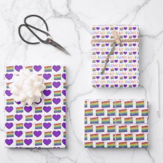 Love is Love Wedding Cake Heart LGBT Gay Pride  Sheets