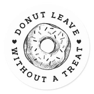 Love is Sweet Donut Wedding  Classic Round Sticker