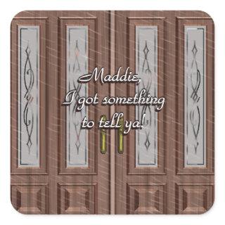 Love Knocks On Front Door Sticker