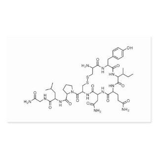 love oxytocin chemical formula chemistry element s rectangular sticker