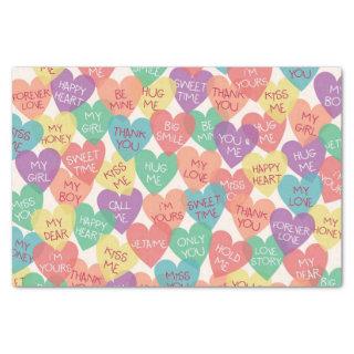 Love Shape Background Tissue Paper