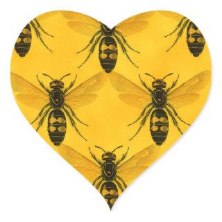 Love the Bug: Yellow Jacket Squadron Heart Sticker