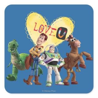 Love You Square Sticker