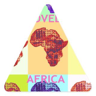 LOVELY AFRICA TRIANGLE STICKER