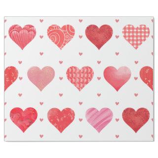 Lovely Assorted Hearts on White Valentine's Day