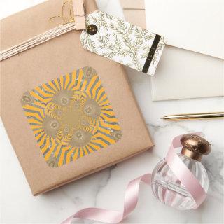 Lovely Edgy  amazing symmetrical pattern design Square Sticker