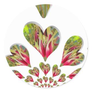 Lovely Hearts Humanitarian Day The World Needs Lov Classic Round Sticker