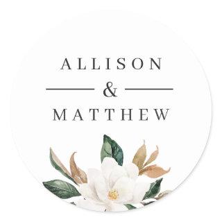 Lovely magnolia wedding sticker