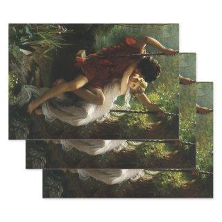 Lovers on a Swing. Spring by Pierre Auguste Cot  Sheets
