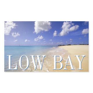 Low Bay Beach, Barbuda, Antigua Rectangular Sticker