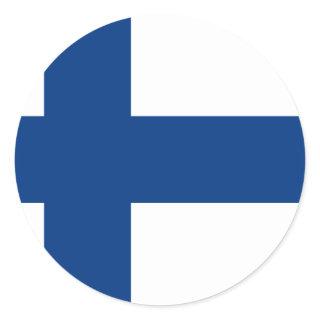 Low Cost! Finland Flag Classic Round Sticker