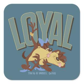 Loyal Tasmanian She-Devil & TAZ™ Square Sticker