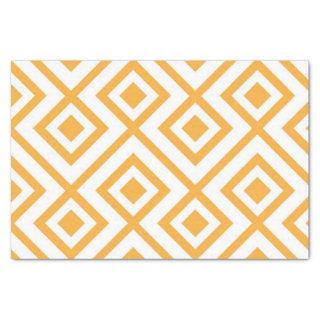 Lozenge shaped geometric pattern tissue paper
