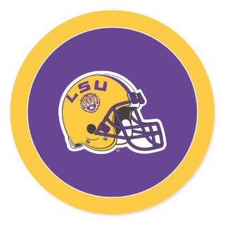 LSU Football Helmet Classic Round Sticker