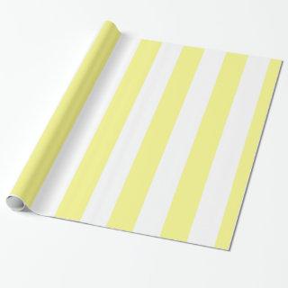 Lt Yellow White Extra Large Stripe Pattern