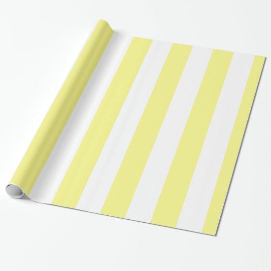 Lt Yellow White Extra Large Stripe Pattern