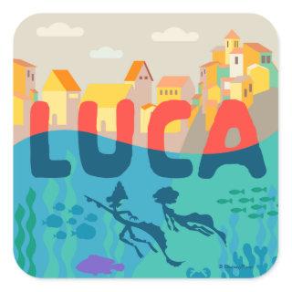 Luca | Above and Below with Alberto & Luca Square Sticker