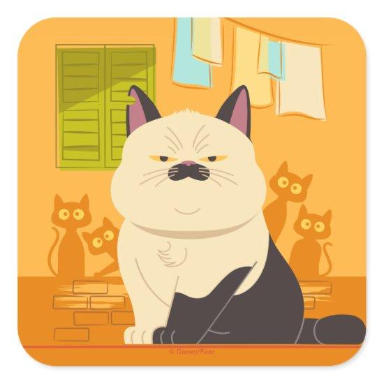 Luca | Machiavelli Cat Illustration Square Sticker
